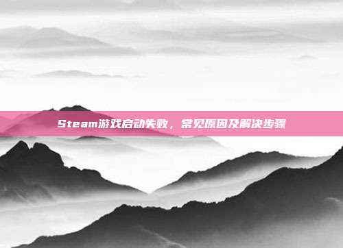 Steam游戏启动失败,常见原因及解决步骤