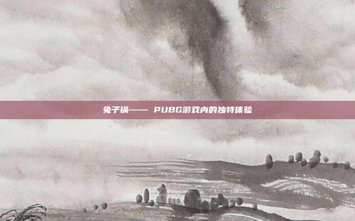 兔子锅—— PUBG游戏内的独特体验