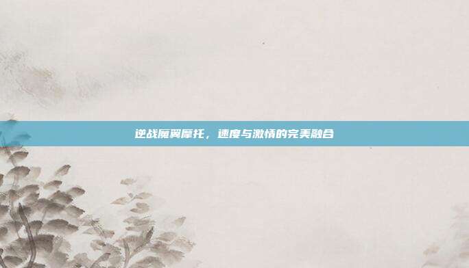 逆战魔翼摩托,速度与激情的完美融合