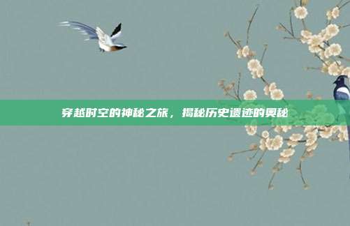 穿越时空的神秘之旅,揭秘历史遗迹的奥秘