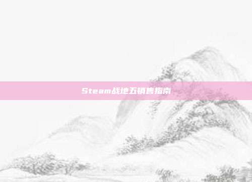 Steam战地五销售指南