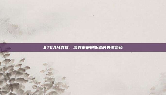STEAM教育,培养未来创新者的关键路径
