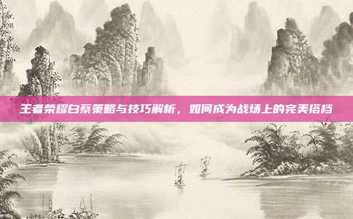 王者荣耀白蔡策略与技巧解析,如何成为战场上的完美搭档