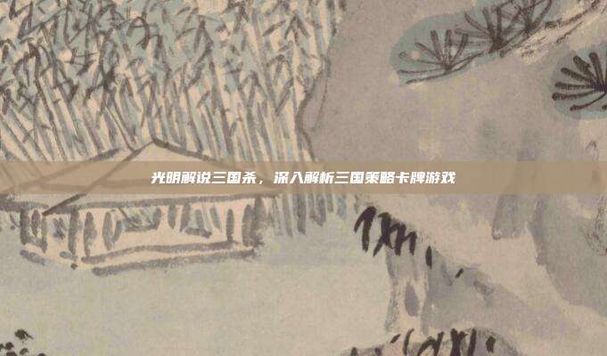 光明解说三国杀,深入解析三国策略卡牌游戏
