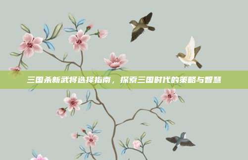 三国杀新武将选择指南,探索三国时代的策略与智慧