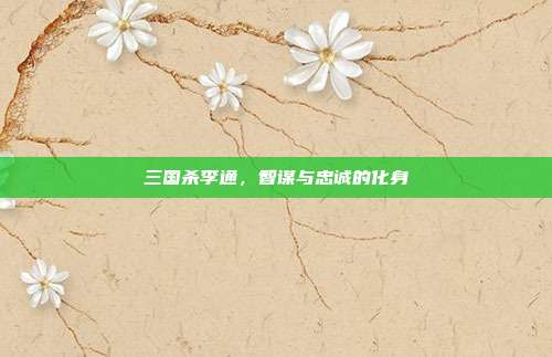 三国杀李通,智谋与忠诚的化身