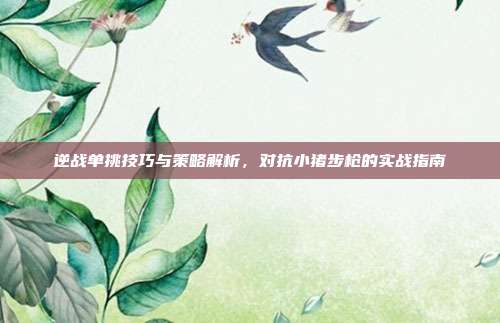 逆战单挑技巧与策略解析,对抗小猪步枪的实战指南