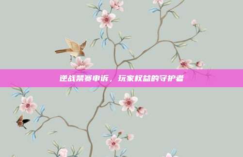 逆战禁赛申诉,玩家权益的守护者
