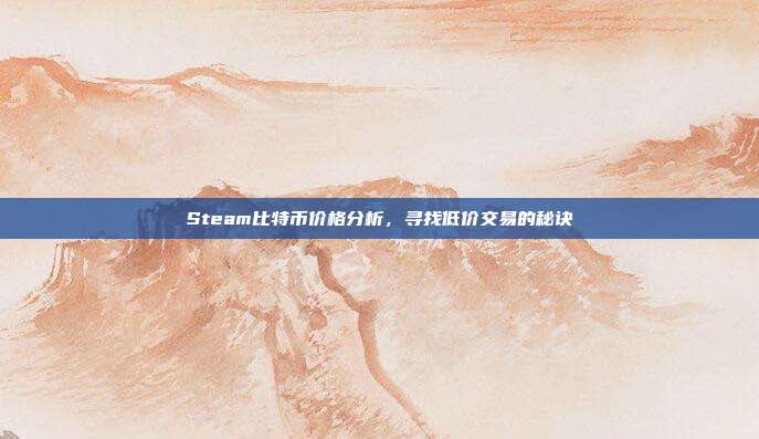 Steam比特币价格分析,寻找低价交易的秘诀