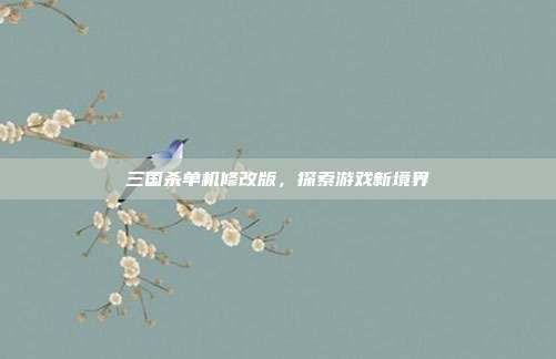 三国杀单机修改版,探索游戏新境界