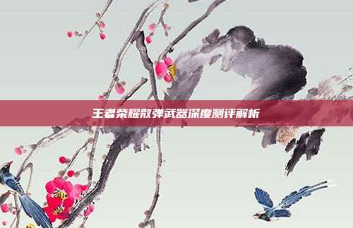王者荣耀散弹武器深度测评解析