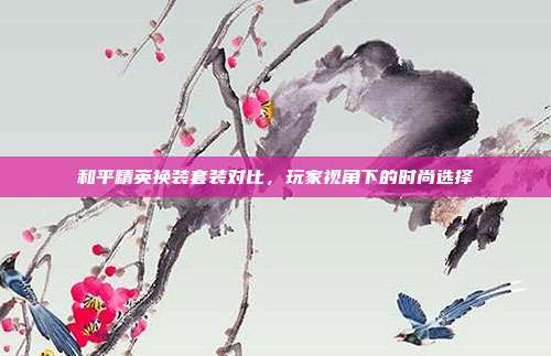 和平精英换装套装对比,玩家视角下的时尚选择