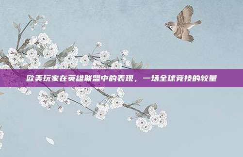 欧美玩家在英雄联盟中的表现,一场全球竞技的较量
