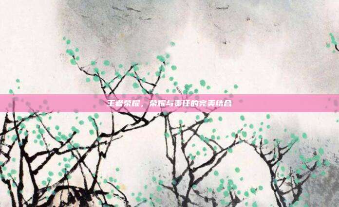 王者荣耀,荣耀与责任的完美结合