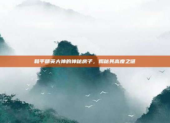 和平精英大神的神秘房子,揭秘其高度之谜