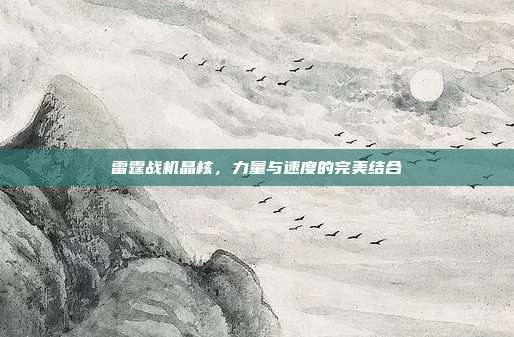 雷霆战机晶核,力量与速度的完美结合