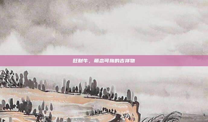 旺财牛,萌态可掬的吉祥物