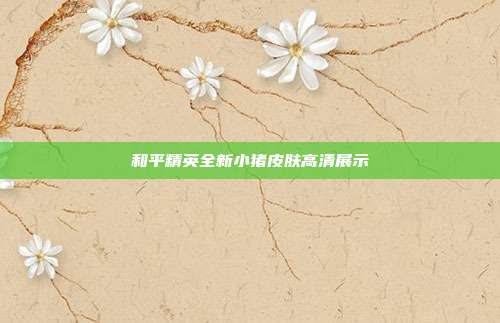 和平精英全新小猪皮肤高清展示