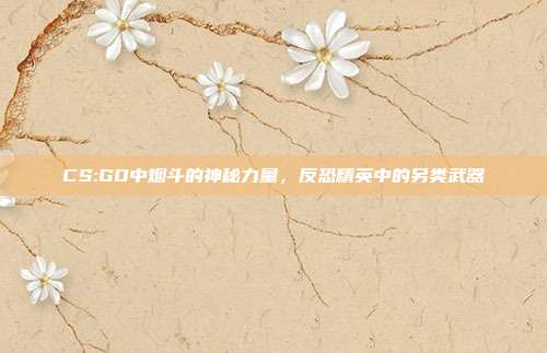 CS:GO中烟斗的神秘力量,反恐精英中的另类武器