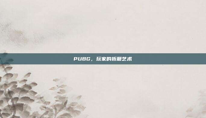 PUBG,玩家的折磨艺术