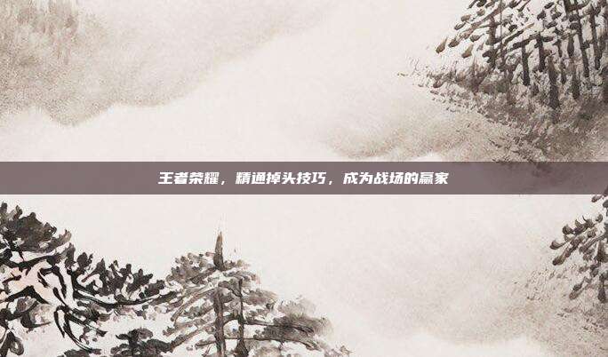 王者荣耀,精通掉头技巧,成为战场的赢家