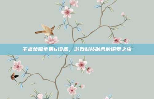 王者荣耀苹果6设备,游戏科技融合的探索之旅