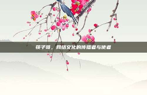 筷子哥,网络文化的传播者与使者