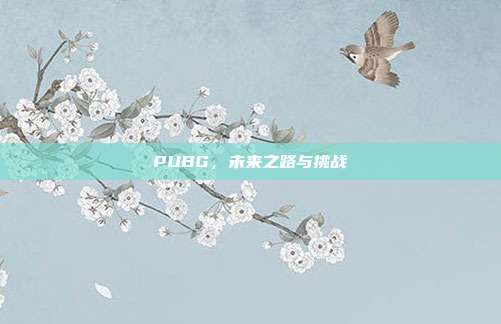 PUBG,未来之路与挑战
