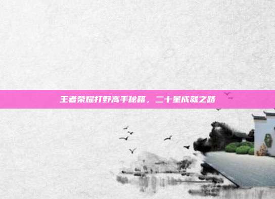 王者荣耀打野高手秘籍,二十星成就之路