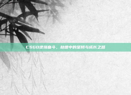 CSGO逆境奋斗,劫难中的坚韧与成长之路