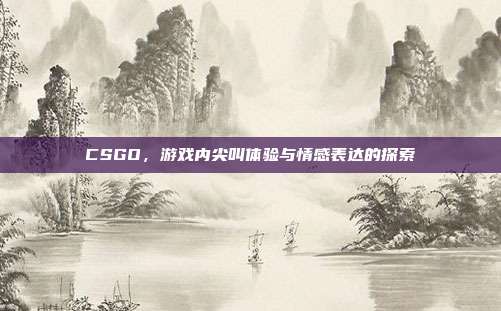 CSGO,游戏内尖叫体验与情感表达的探索