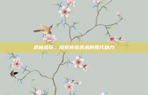 武林多玩,探索传统武术的现代魅力