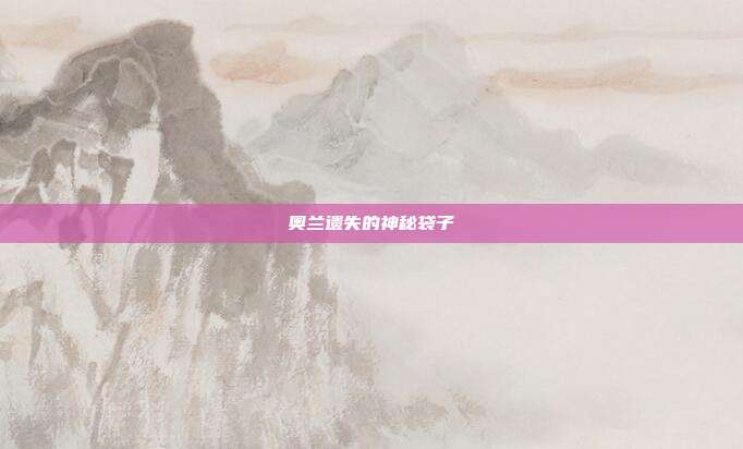 奥兰遗失的神秘袋子