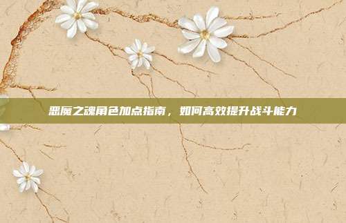 恶魔之魂角色加点指南,如何高效提升战斗能力