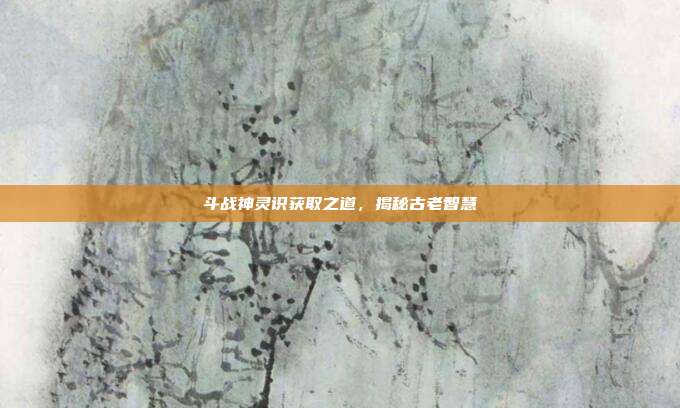 斗战神灵识获取之道,揭秘古老智慧