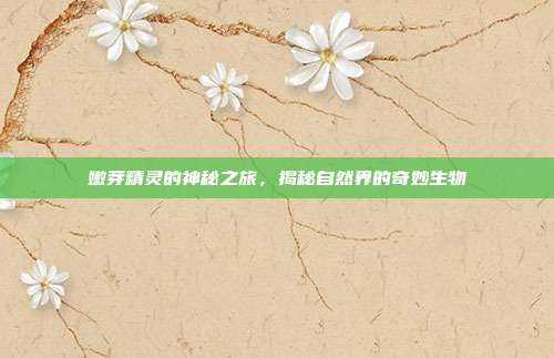 嫩芽精灵的神秘之旅,揭秘自然界的奇妙生物