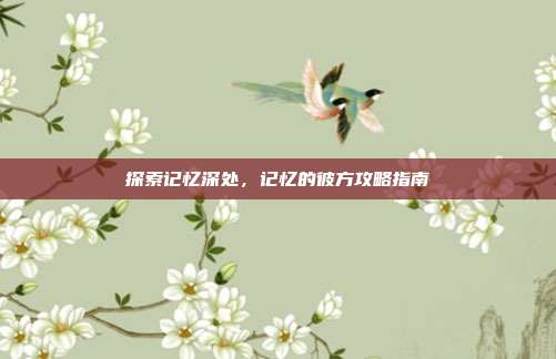 探索记忆深处,记忆的彼方攻略指南