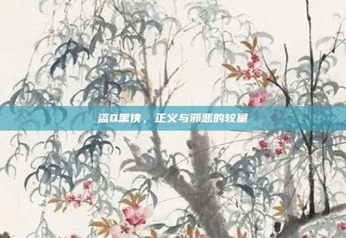 盗Q黑侠,正义与邪恶的较量