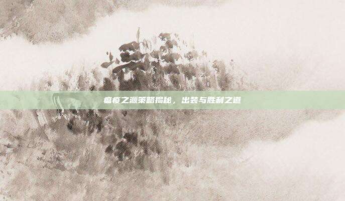 瘟疫之源策略揭秘,出装与胜利之道