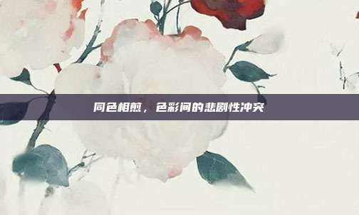 同色相煎,色彩间的悲剧性冲突