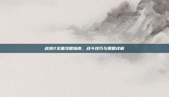 战地2全面攻略指南,战斗技巧与策略详解