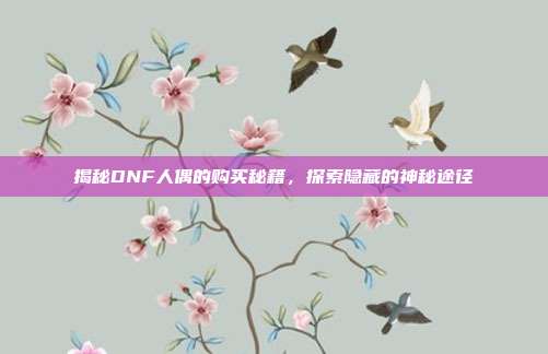 揭秘DNF人偶的购买秘籍,探索隐藏的神秘途径