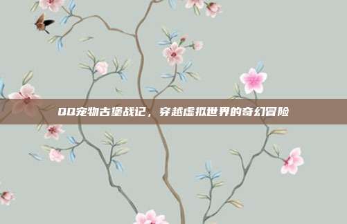 QQ宠物古堡战记,穿越虚拟世界的奇幻冒险