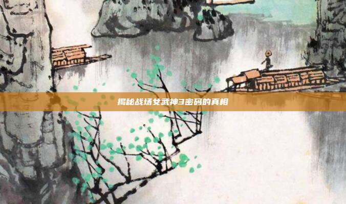 揭秘战场女武神3密码的真相