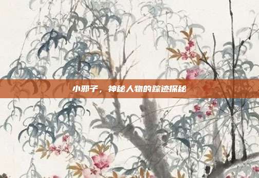 小邪子,神秘人物的踪迹探秘