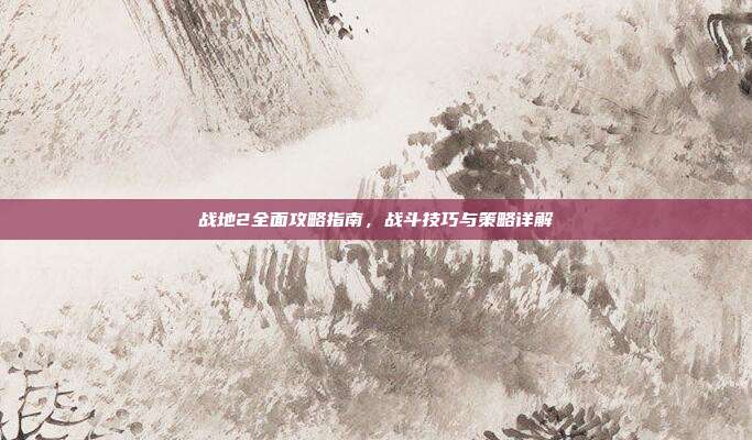 战地2全面攻略指南,战斗技巧与策略详解