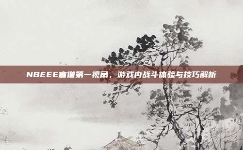NBEEE盲僧第一视角,游戏内战斗体验与技巧解析