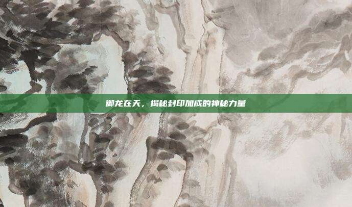 御龙在天,揭秘封印加成的神秘力量
