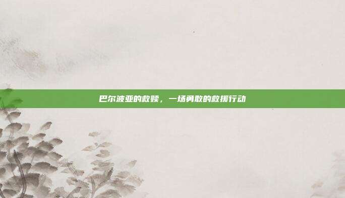 巴尔波亚的救赎,一场勇敢的救援行动
