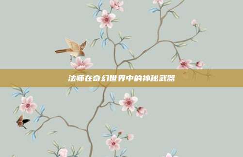 法师在奇幻世界中的神秘武器